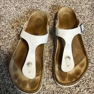 White Birkenstocks in great condition